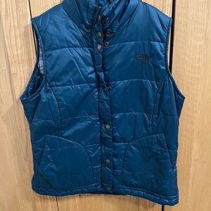 The North Face Blue and Yellow Plaid Jacket